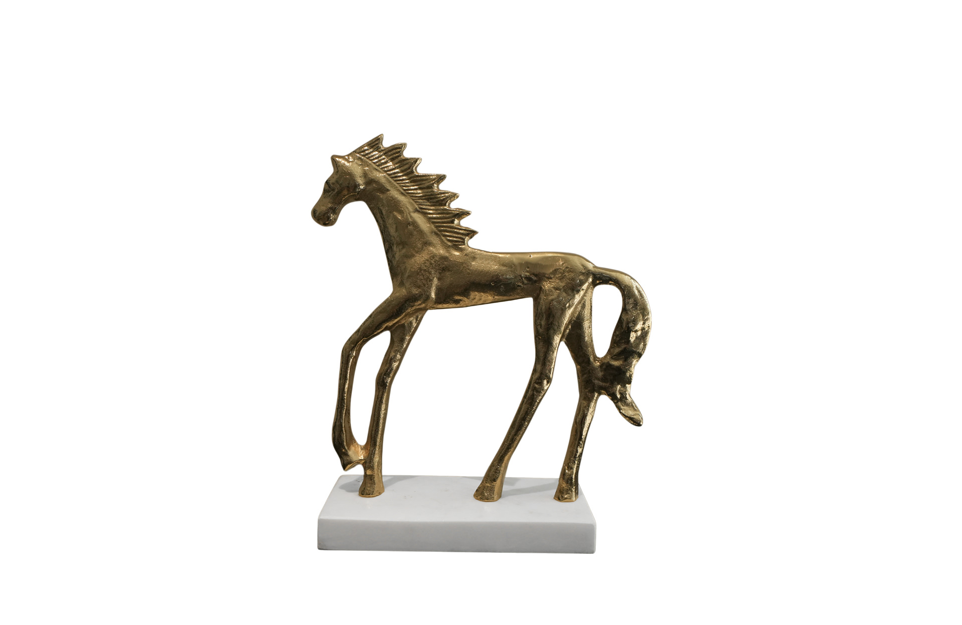 Home Decor 86849-DS Horse Sculpture on Stand Side View