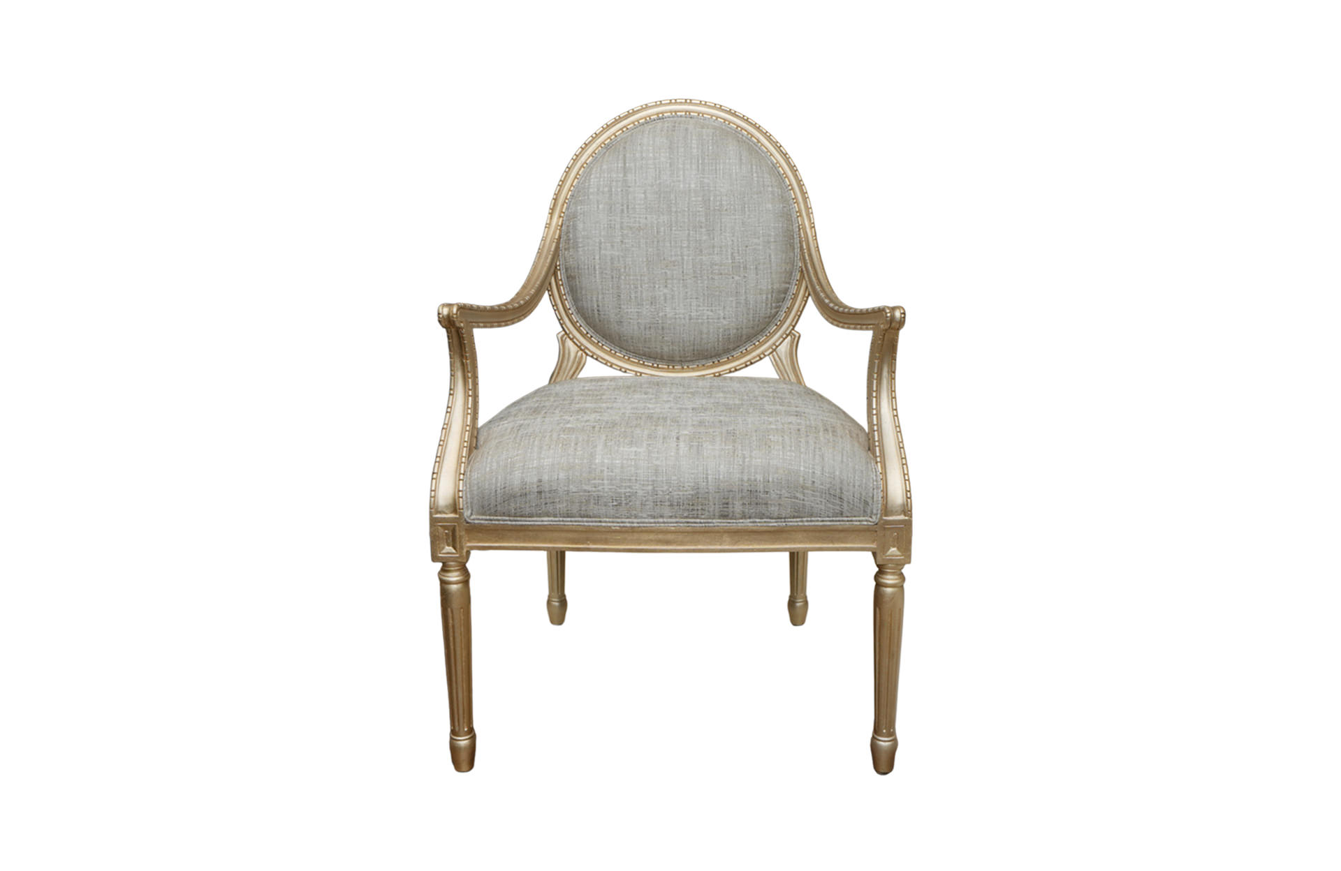 Home Decor Fauteuil Mignard SR 01 Stone Front View