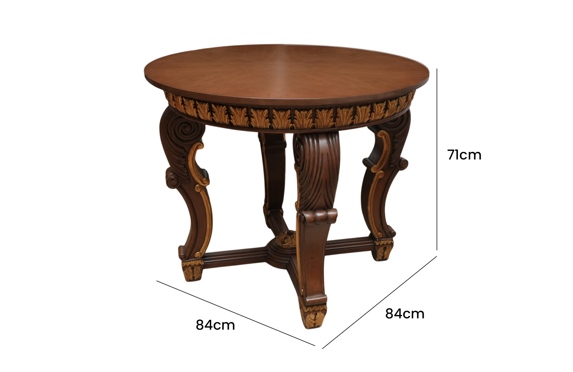 Home Decor Occasional Table OT-008 Side View Size