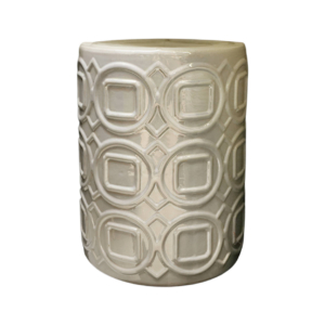 Home Decor 60080 Shelby Iridescent Glaze Ceramic Garden Stool Side View
