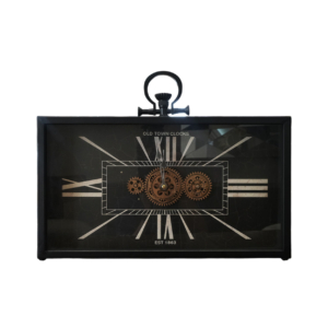 Home Decor 78665 Gears Table Clock Front View