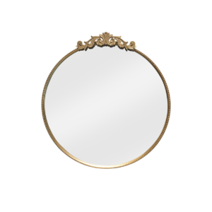 Home Decor 82189 Dia Gold Mirror Front View