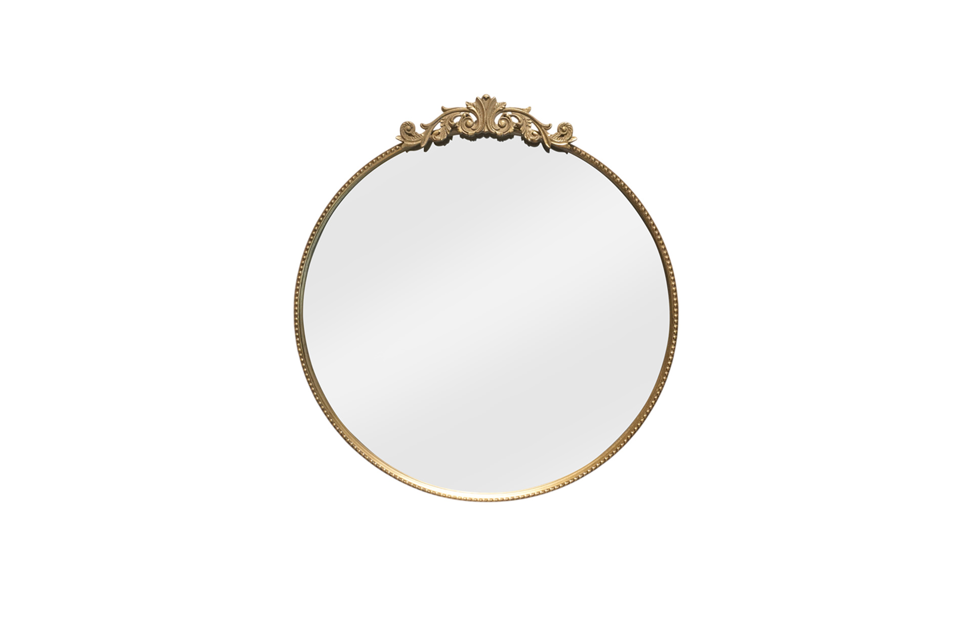 Home Decor 82189 Dia Gold Mirror Front View