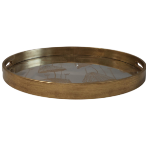 Home Decor 86755 Round Decorative Tray Large Front View