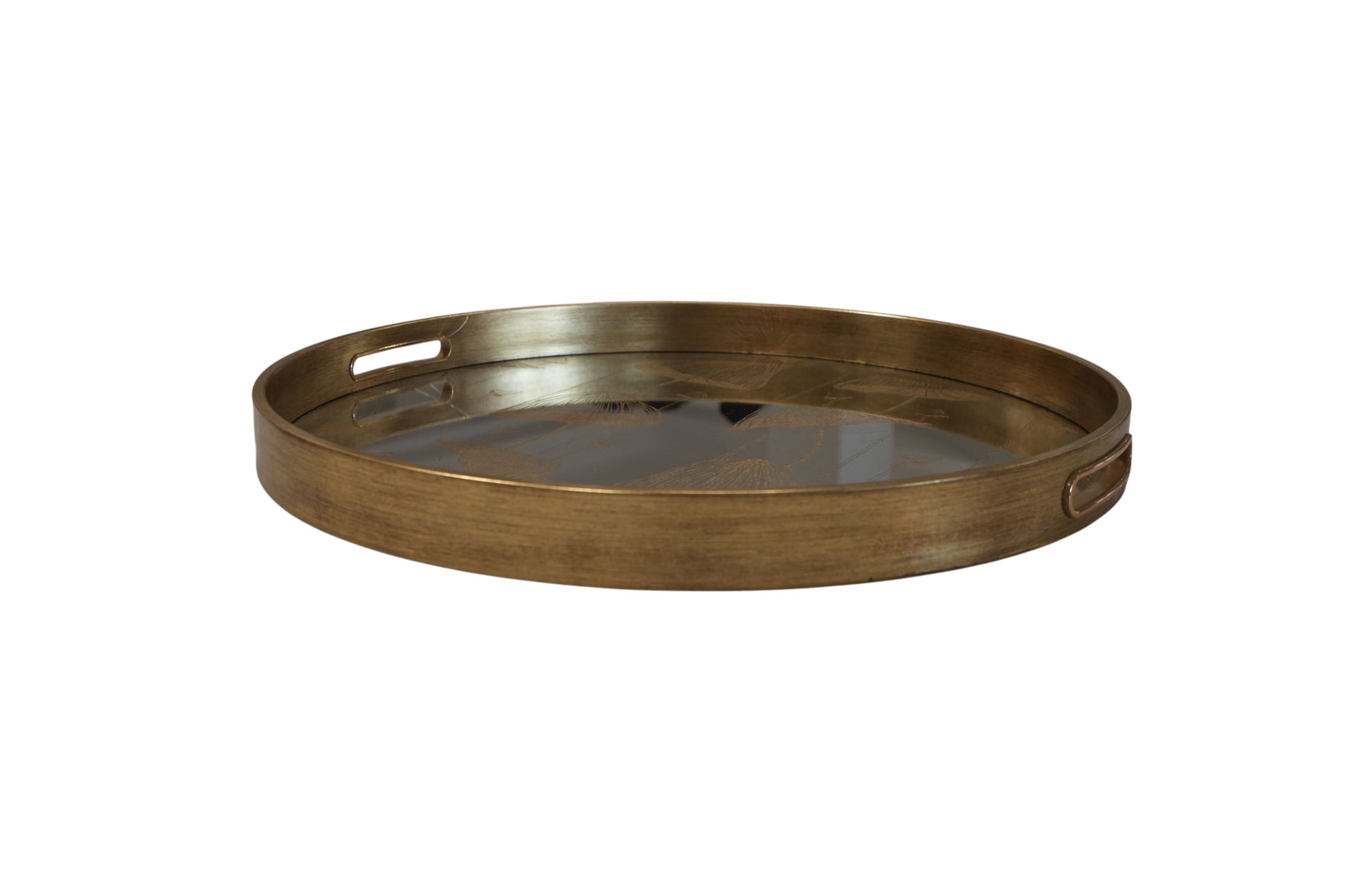 Home Decor 86755 Round Decorative Tray Large Side View