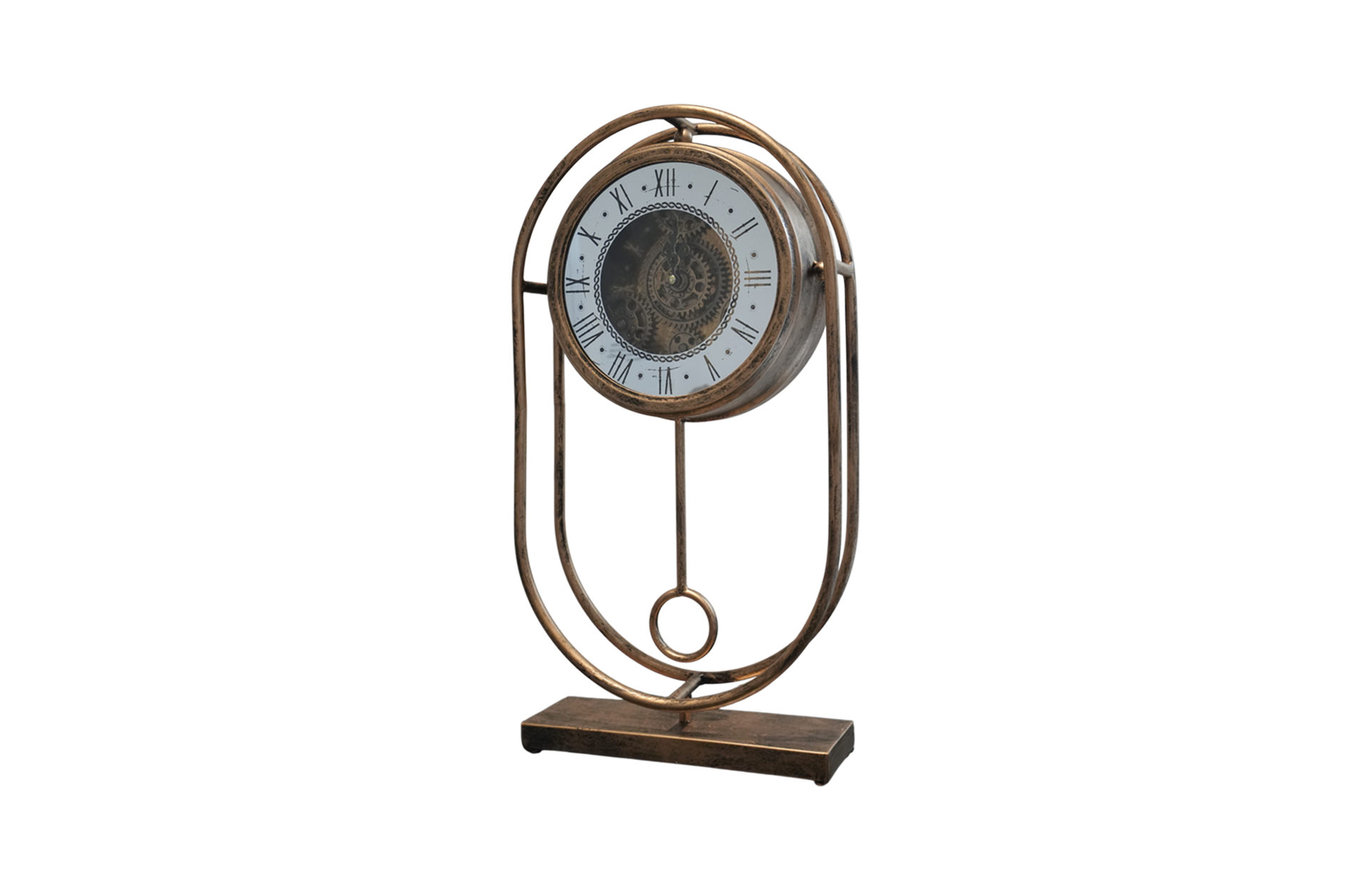 Home Decor 86842 Table Gear Clock Side View