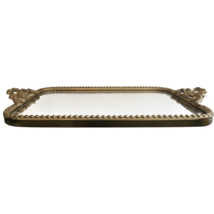 Home Decor B7201-DS Metal Tray Front View