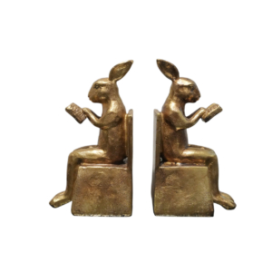 Home Decor B8966 S2 Bunny Bookends Front View