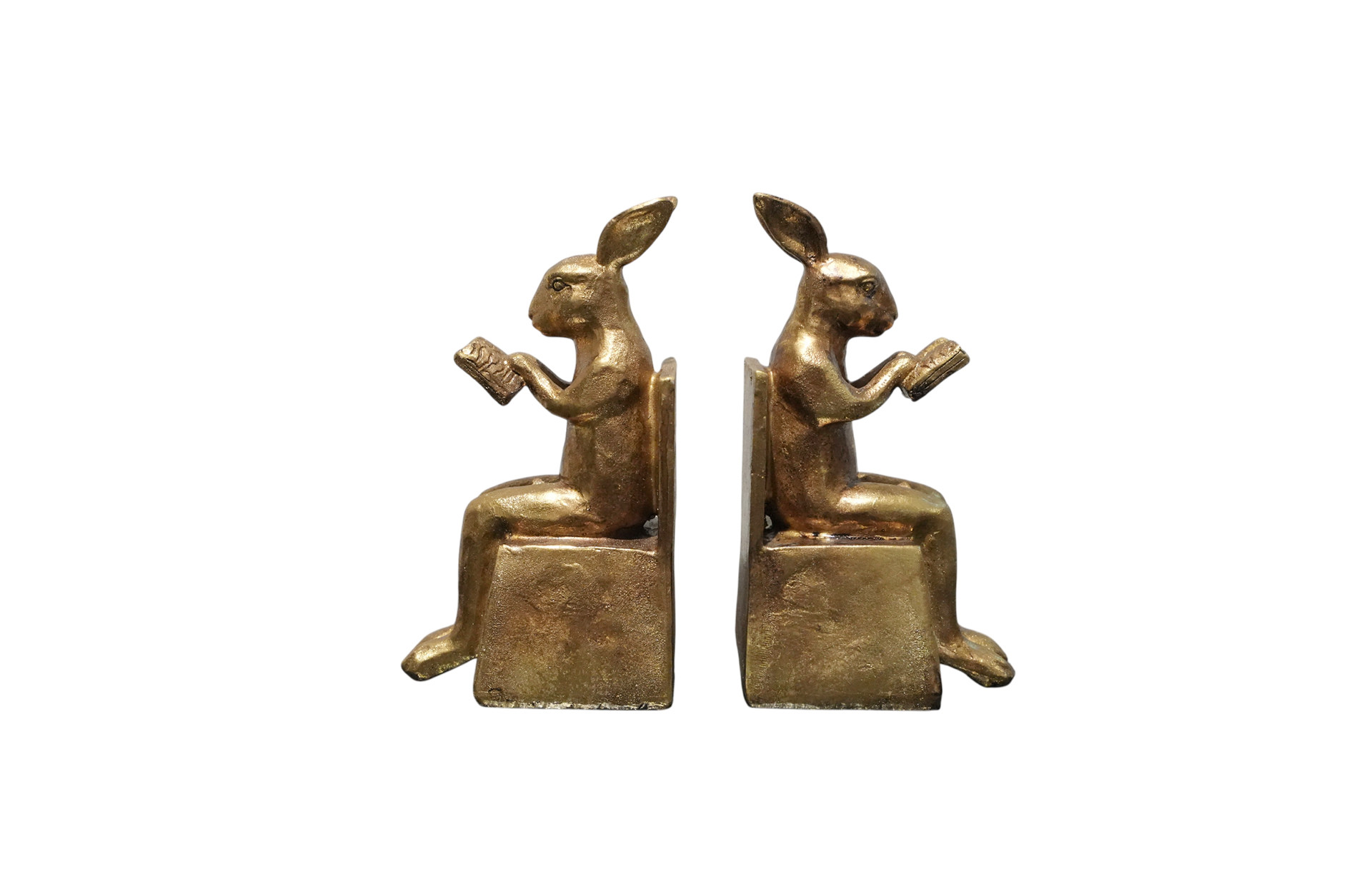 Home Decor B8966 S2 Bunny Bookends Front View