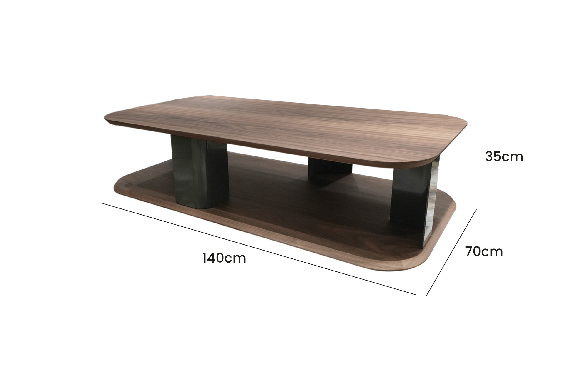Home Decor Coffee Table N053A1.4 Side View Size