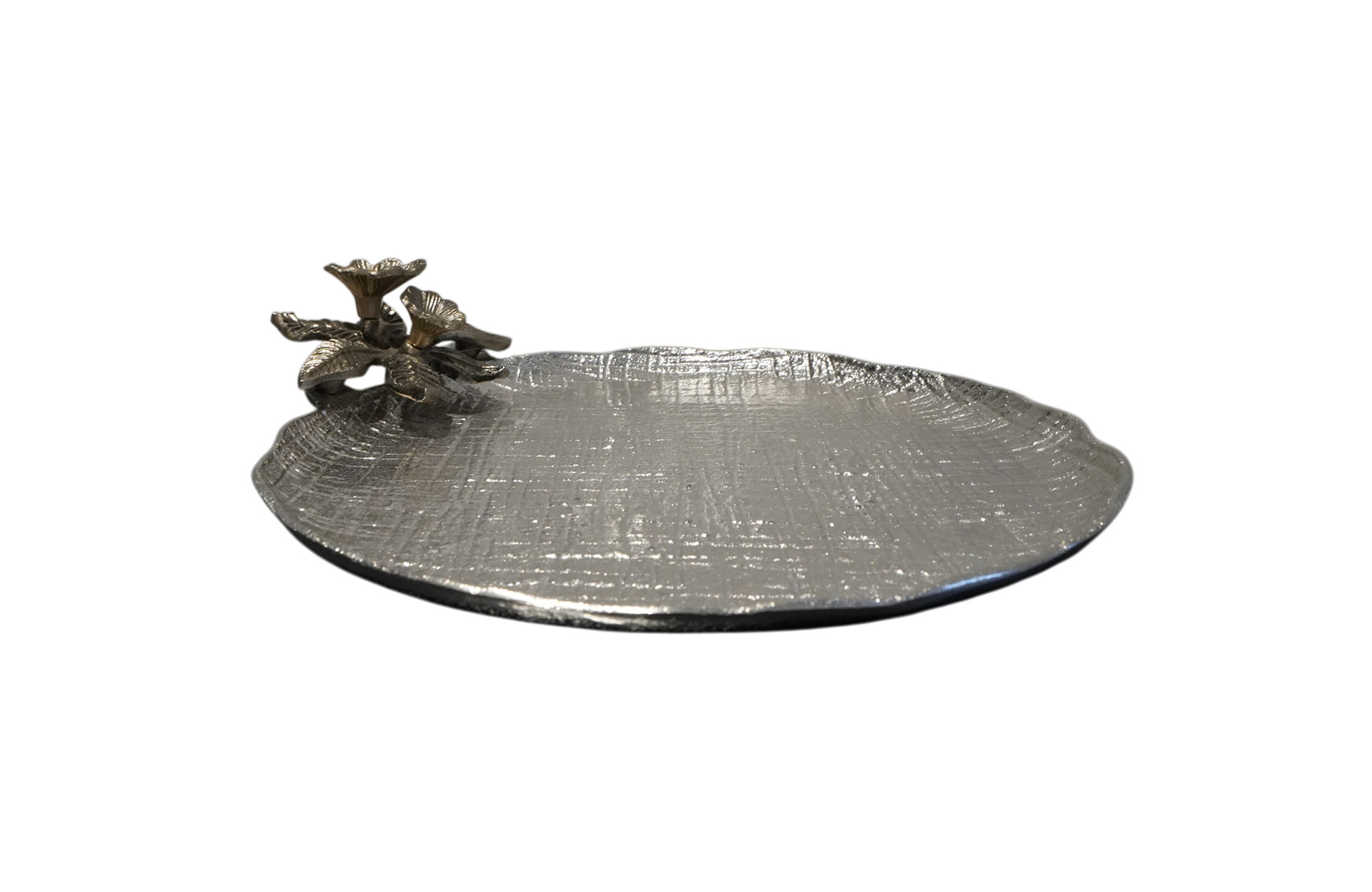 Home Decor D5576 Floral Decorative Tray Side View