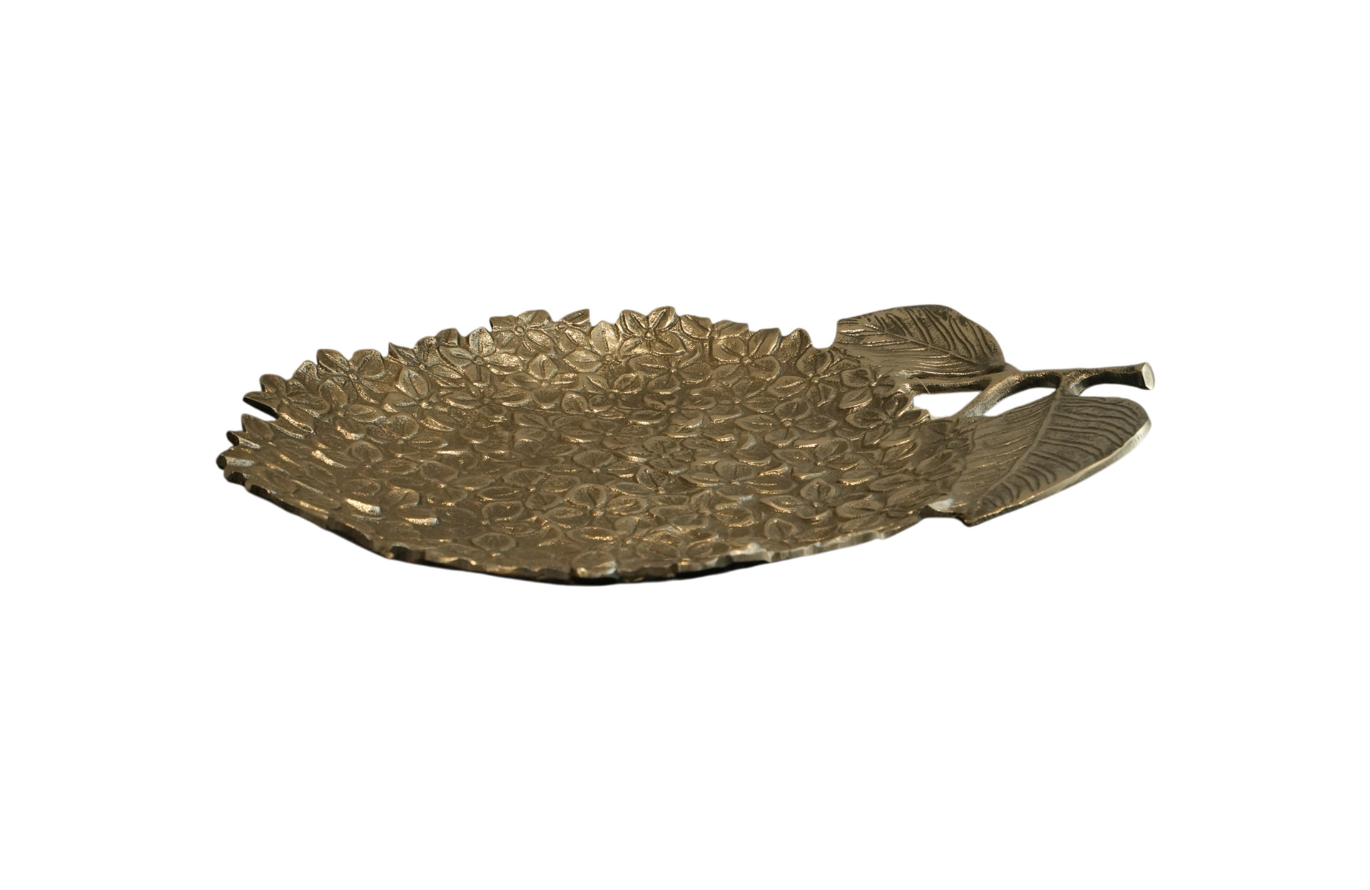 Home Decor D5577 Floral Decorative Plate Side View