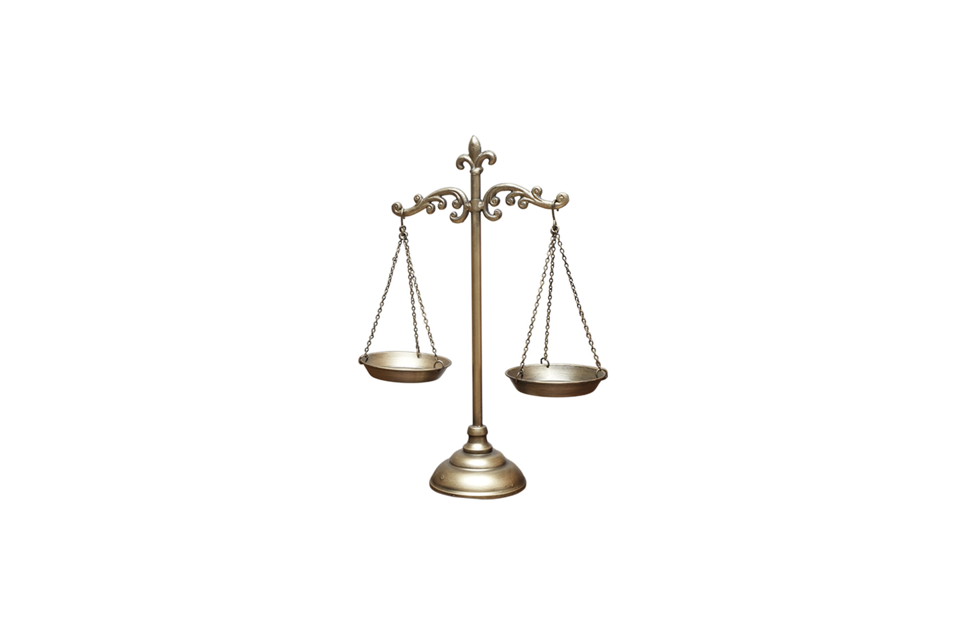 Home Decor D8635 Balance Scale Decor Side View